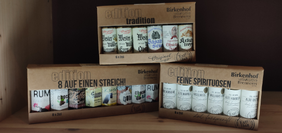 Brände und Liköre von der Birkenhof Brennerei